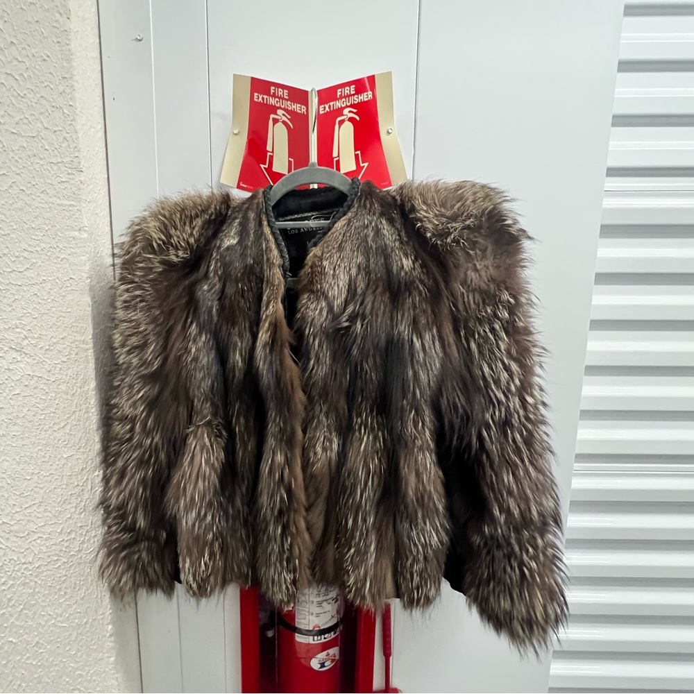 Vintage Bullock’s Los Angeles furs short fur jacket
